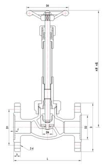 低溫長軸法蘭截止閥
